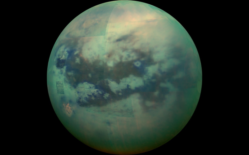 Астрономы выпустили глобальную карту Титана, луны Сатурна. 