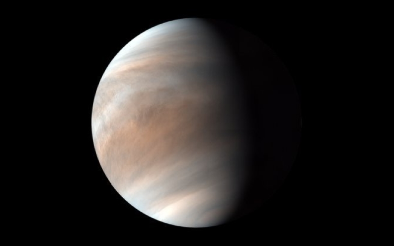 Изображение Венеры, сделанное космическим аппаратом «Акацуки» Японского агентства аэрокосмических исследований (JAXA).