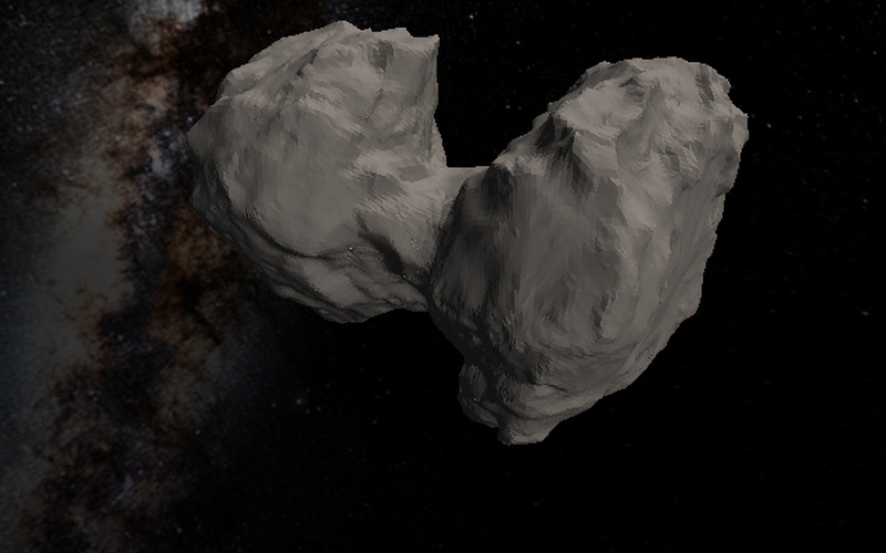 Модель формы кометы Чурюмова-Герасименко.