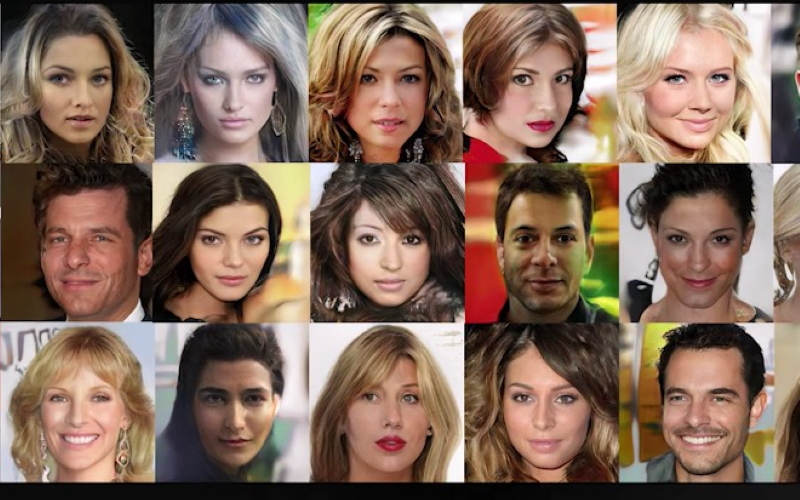 Подборка изображений лиц, использованных в исследовании.