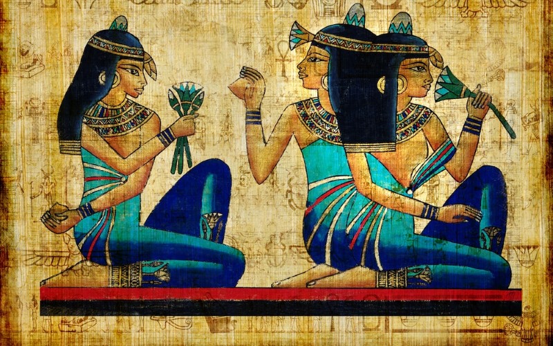 Египетский синий считается первым в мире синтетическим пигментом.