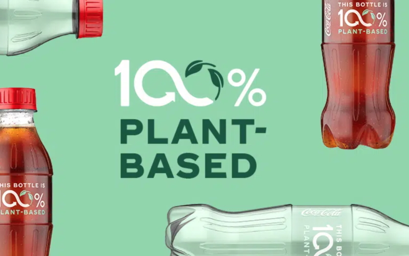PlantBottle от Coca Cola - это первая бутылка, сделанная на 100% из пластика растительного происхождения.