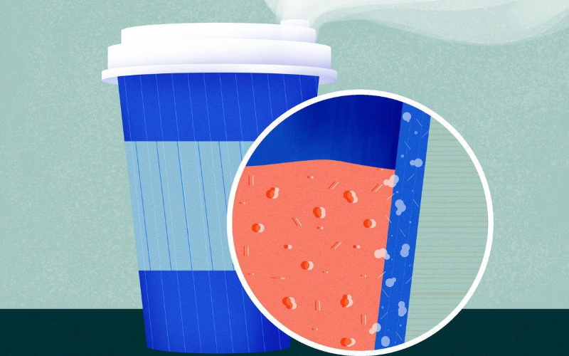 Новое исследование показало, что кофейные чашки, покрытые пластиковой пленкой внутри, могут выделять триллионы частиц в кипяток.