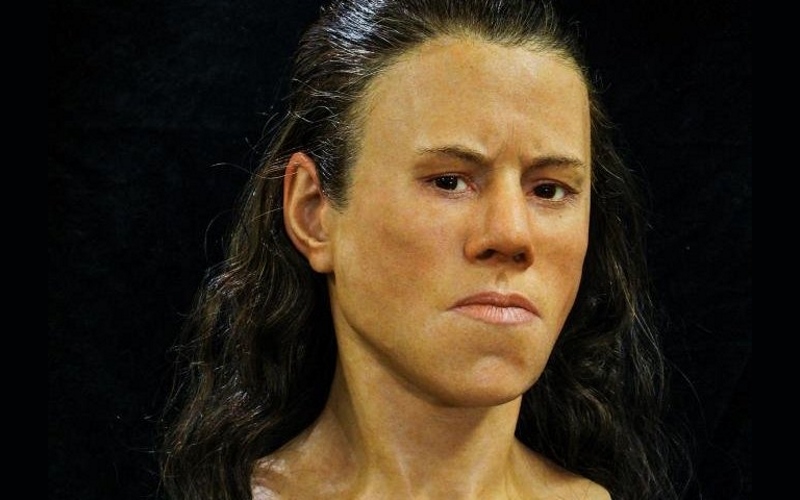 Окончательная реконструкция лица девочки-подростка, живущей 9000 лет назад.