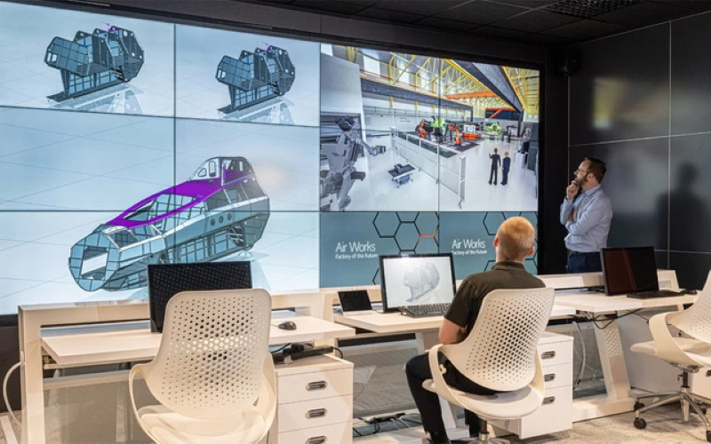 Виртуальный офис занимает центральное место в умном заводе BAE Systems.