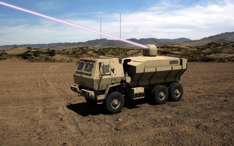 Концепция применения демонстратора высокоэнергетического лазерного тактического транспортного средства.