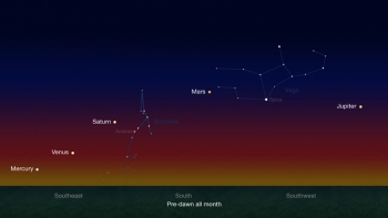 Парад из пяти планет Солнечной системы можно наблюдать невооруженным взглядом в предрассветные небе в конце января и вплоть до конца февраля.